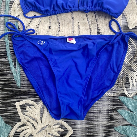BUNDLE! Ocean Pacific && Joe Boxer Royal Blue Bikini set XL - Picture 3 of 16